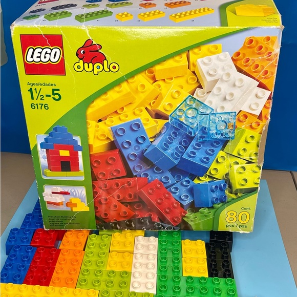 LEGO Duplo Basic Bricks 6176 Kids Building Blocks, 80 Pieces. Box damage Notes - Picture 5 of 7